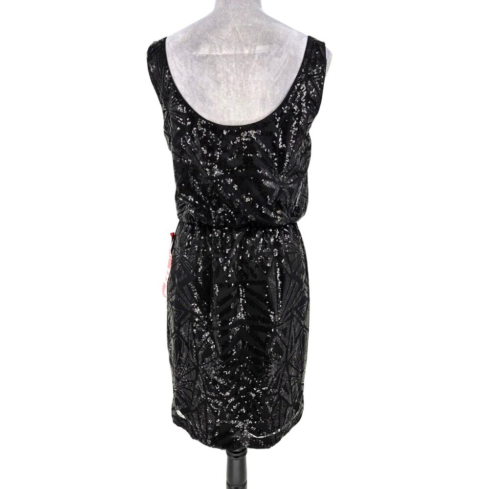 Jessica Simpson Dress Womens 8 Black Sequins Lined Party Formal Wedding New